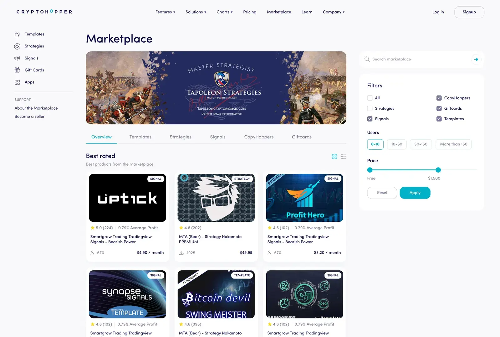 BTC Thread marketplace